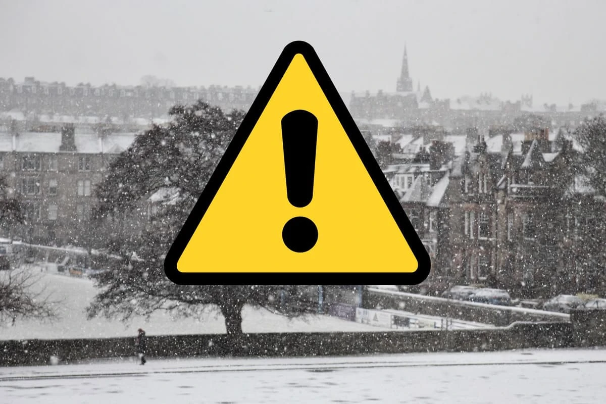ਐਡਿਨਬਰੋ ਲਈ ਨਵਾਂ ਬਰਫ਼ ਅਤੇ ਬਰਫ਼ੀਲੀ ਸਤਰੰਗੀ ਚੇਤਾਵਨੀ