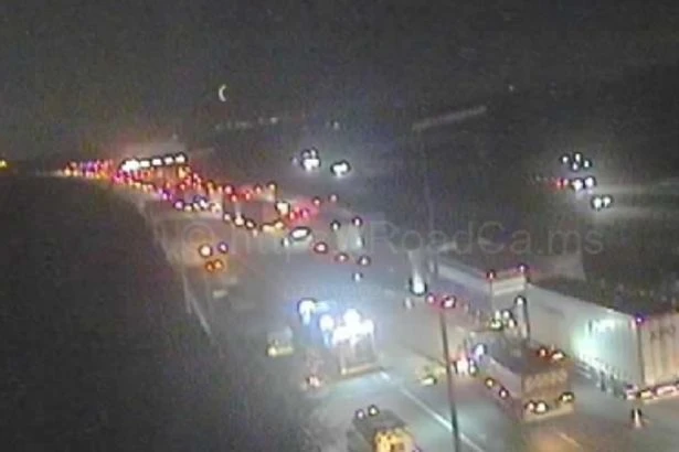 ਐਮ6 ਮੋਰਟਰੇਅ ਬੰਦ, ਪੁਲਿਸੀ ਕਾਰਵਾਈ ਕਰਕੇ ਰੁਕਾਵਟ